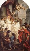 Pierre Subleyras Emperor Valentinian Before Bishop Basil painting